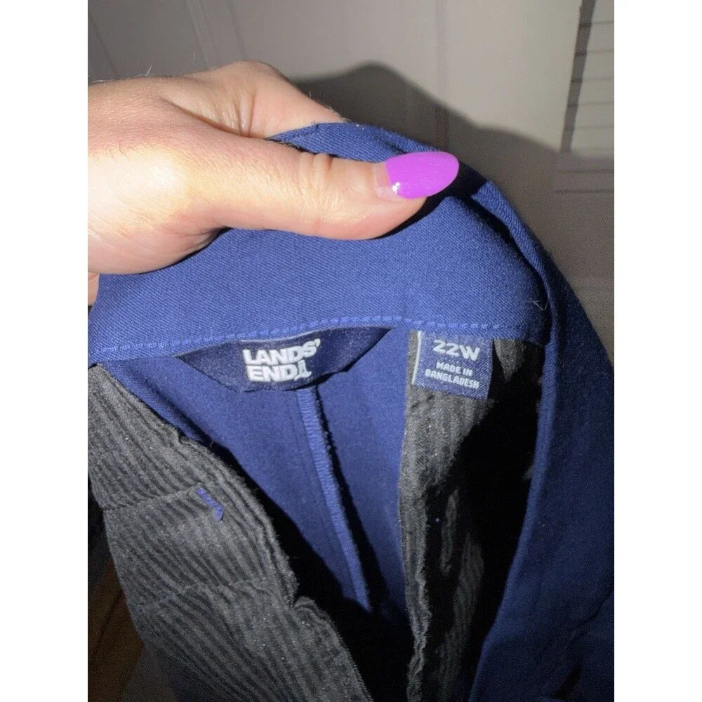 Women’s Lands End Dress Pants Size 22W Blue